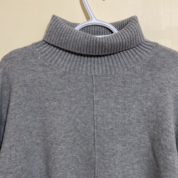 Nordstrom Grey Heather Turtle Neck Sweater Size M - Picture 4 of 12